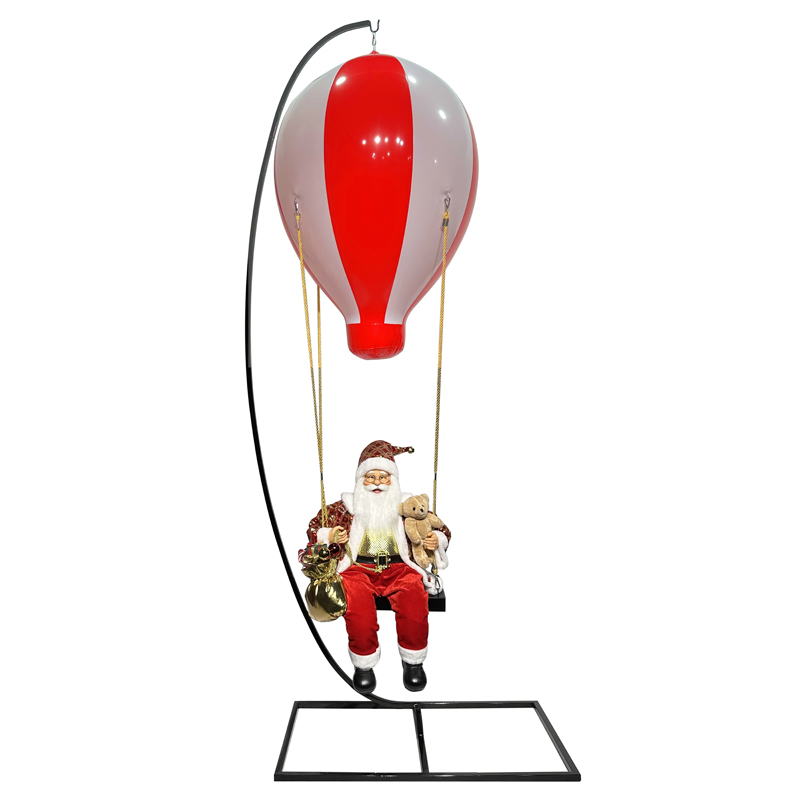 Hum Luft Balloon Santa Claus med Holder
